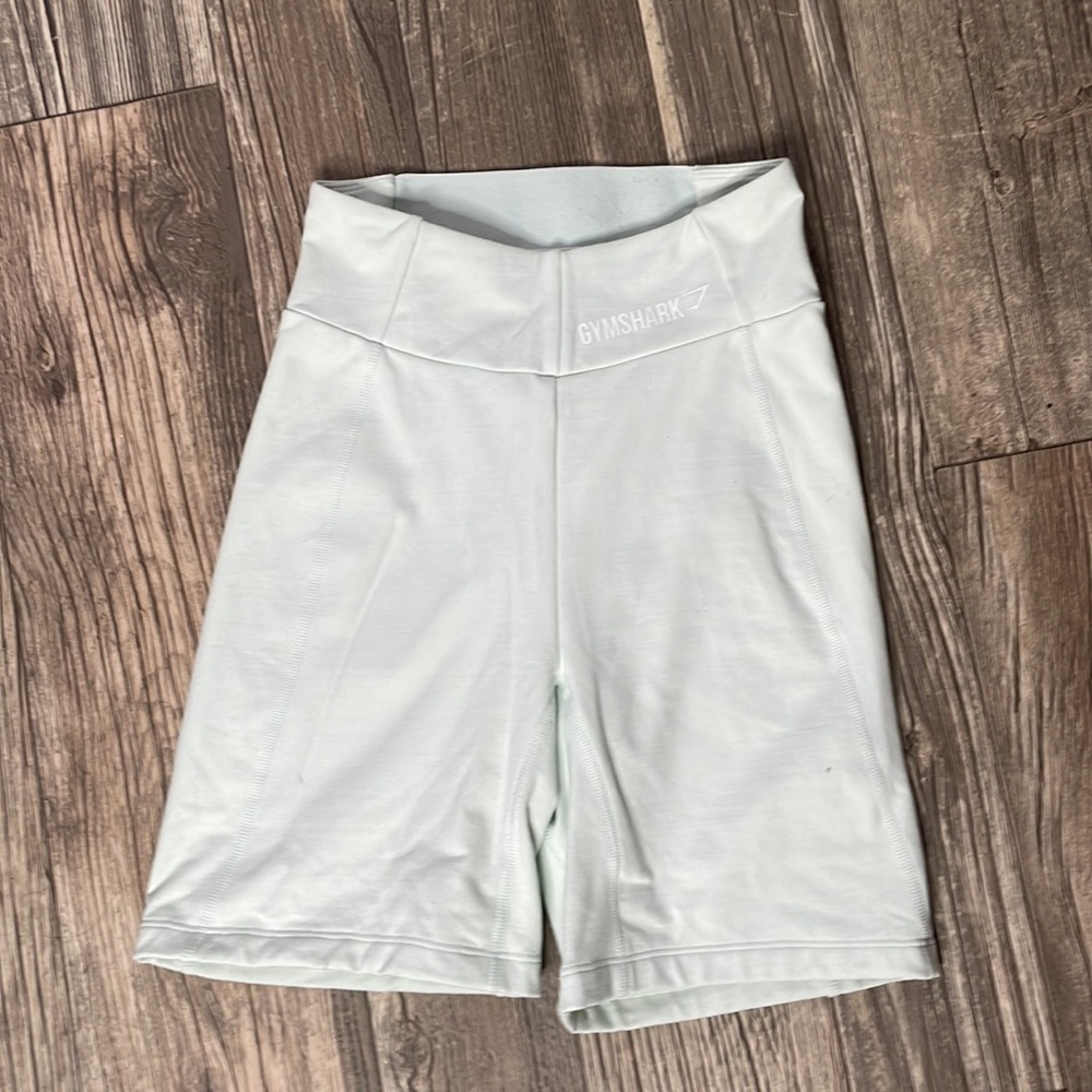 Gymshark mint green bike shorts